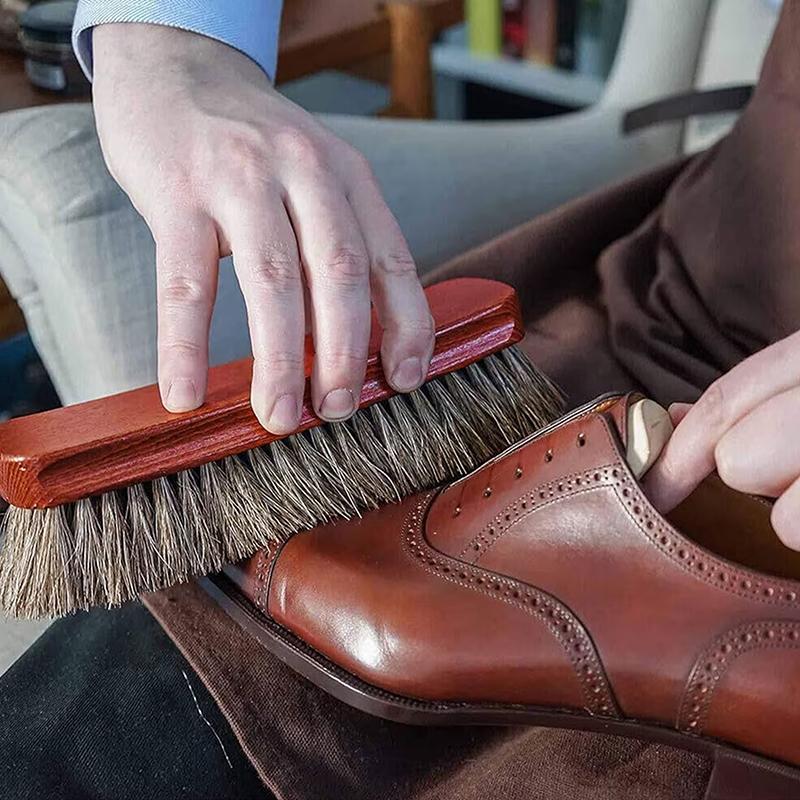 2/3 buah Set Sikat Sepatu Berb - Leather Shoe Polish ulasan dan harga