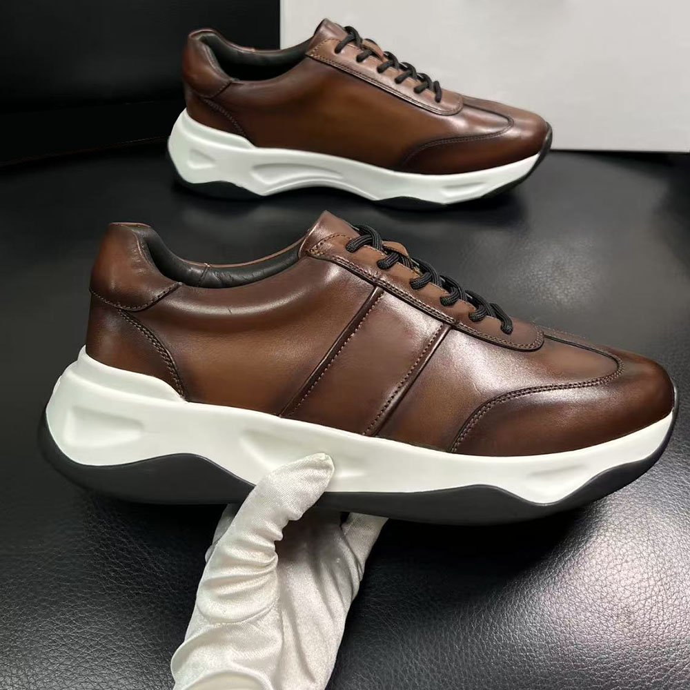 Sepatu Sneakers Kulit Pria Vin - Leather Shoe Polish ulasan dan harga