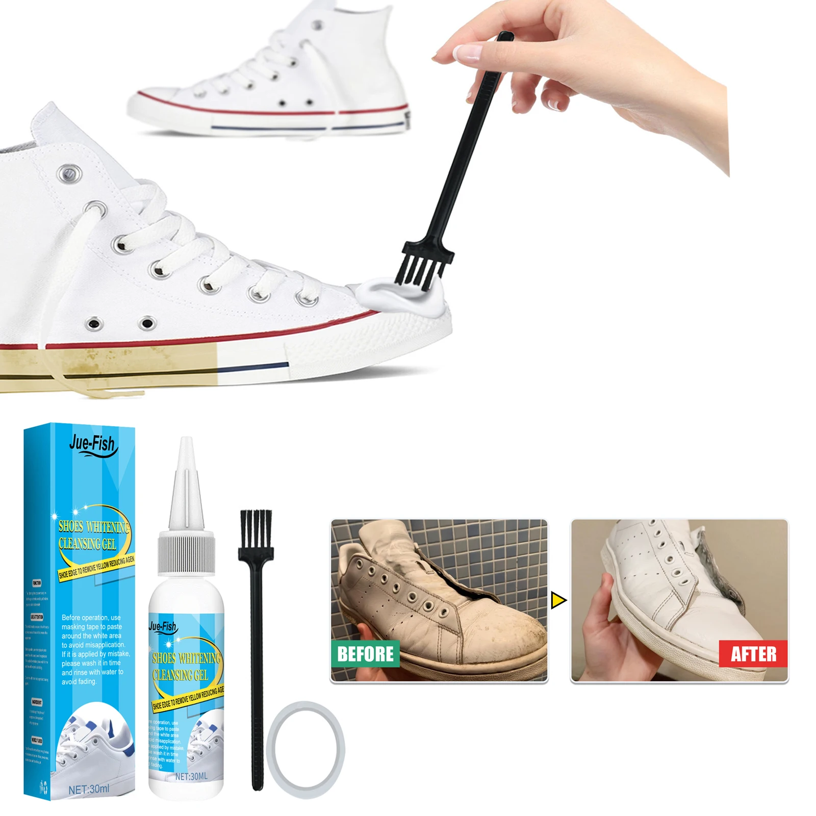 Putih sepatu Gel pembersih nod - Sneaker Cleaner ulasan dan harga