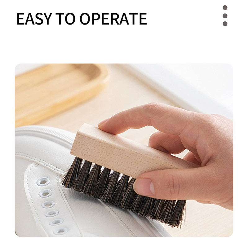 Berguna pegangan kayu sikat se - Shoe Cleaning Brush ulasan dan harga