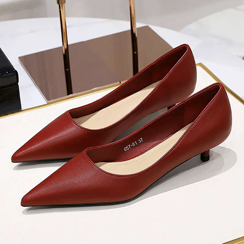 Sepatu Hak Sedang Runcing 4 Cm - Shoe Tree ulasan dan harga